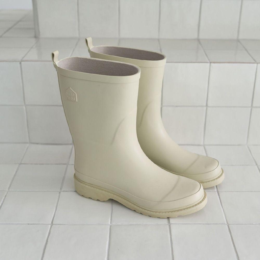 [사은품 증정] Rubber Boots Egg Shell (MID / LONG)
