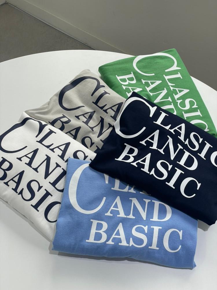 앤드 프린팅 여름 남녀공용 오버핏 프리사이즈 박스 코튼 라운드넥 반팔 티셔츠