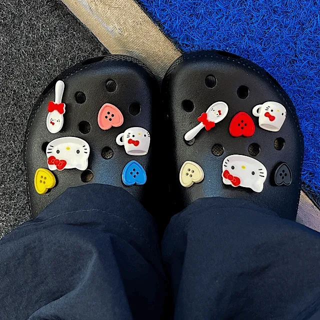 [12pcs] 키치 헬로키티 단추 지비츠