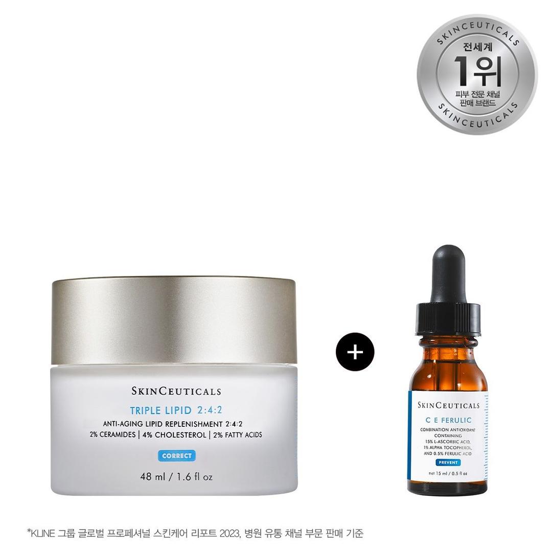 [25어워즈] 트리플 리피드 크림 세트 (+13만원 상당 C E 페룰릭 15ml)