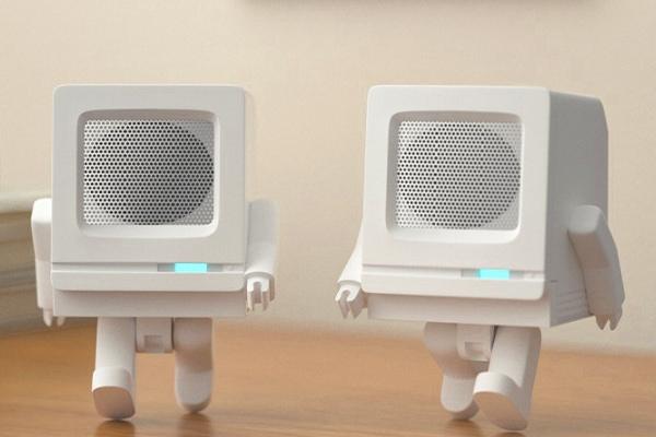 [해외] 휴대용 꼬마 컴퓨터디자인 TWS 블루투스 미니스피커