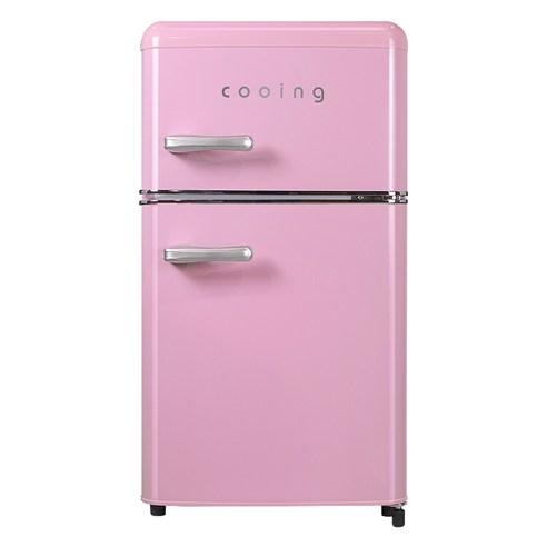 쿠잉전자 레트로 미니 80L 2도어 냉장고 - 2도어 냉장고 | 쿠팡