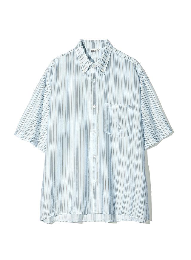 Multi Stripe A-Line Overfit Half Shirts