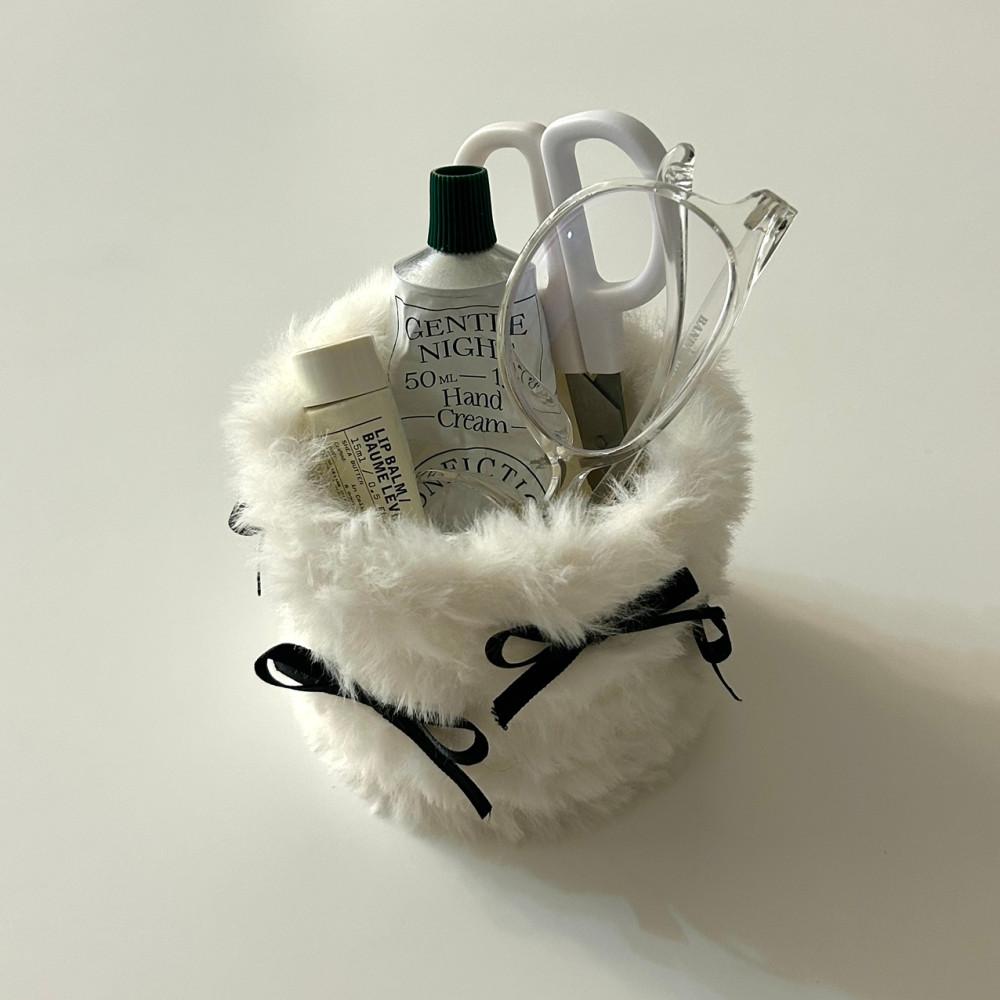 RIBBON FUR POT |  퍼팟 오브제팟 이오난사 공기정화식물 플랜테리어 인테리어소품