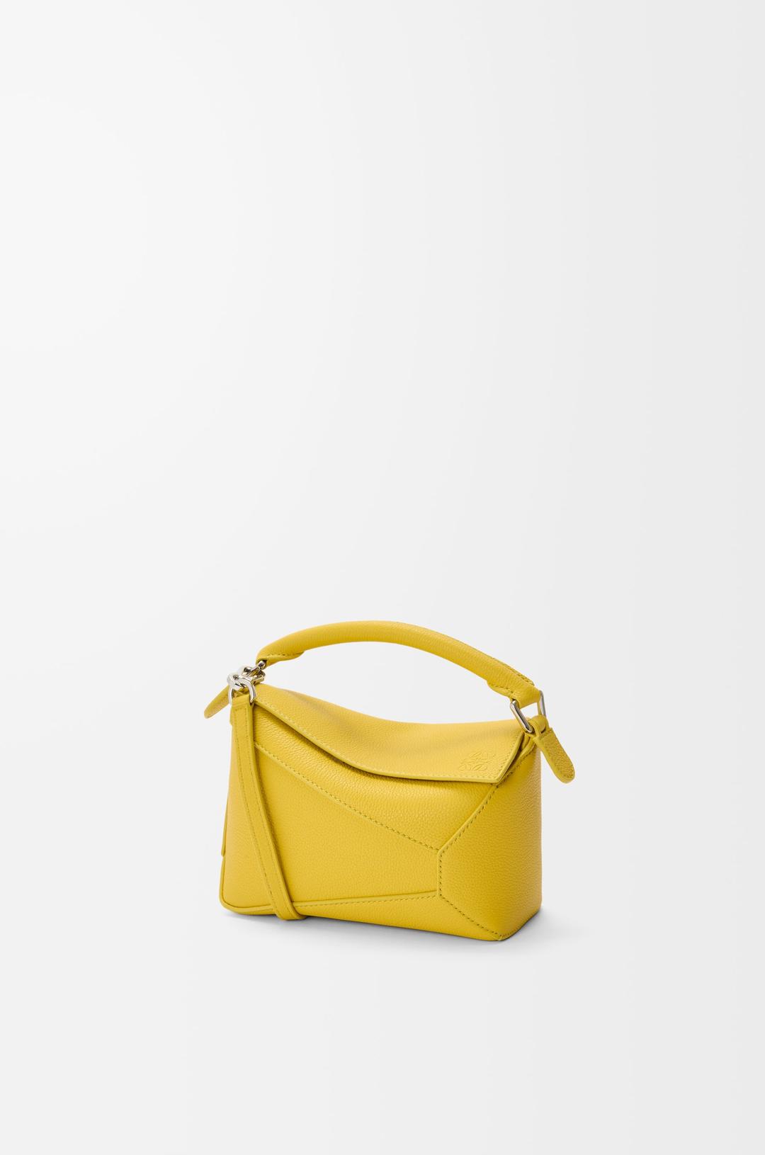 Mini Puzzle Edge bag in soft grained calfskin