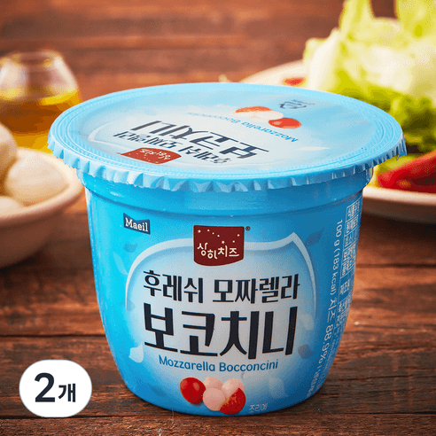 상하치즈 후레쉬 모짜렐라 보코치니, 100g, 2개 - 모짜렐라 | 쿠팡