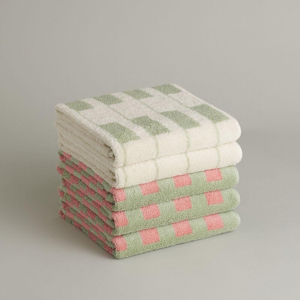 [에디션 라인] 페이스 타월 - 5P - 스트로베리 초콜릿 3P + 그린 크러스트 2P