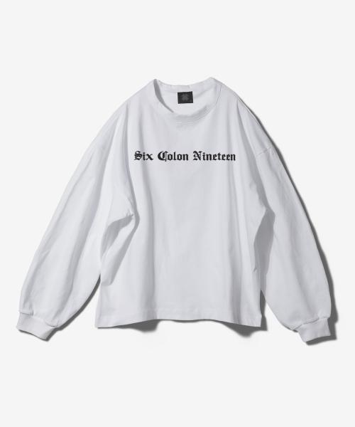 SIX COLON NINETEEN BINDING NECK LONG SLEEVE - WHITE