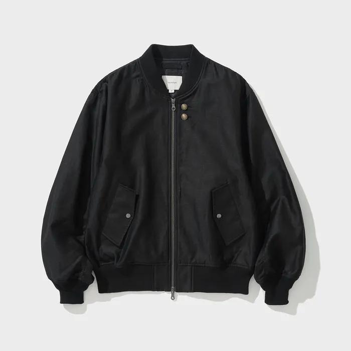 FLANDERS MOLESKIN MA-1 JACKET (BLACK)