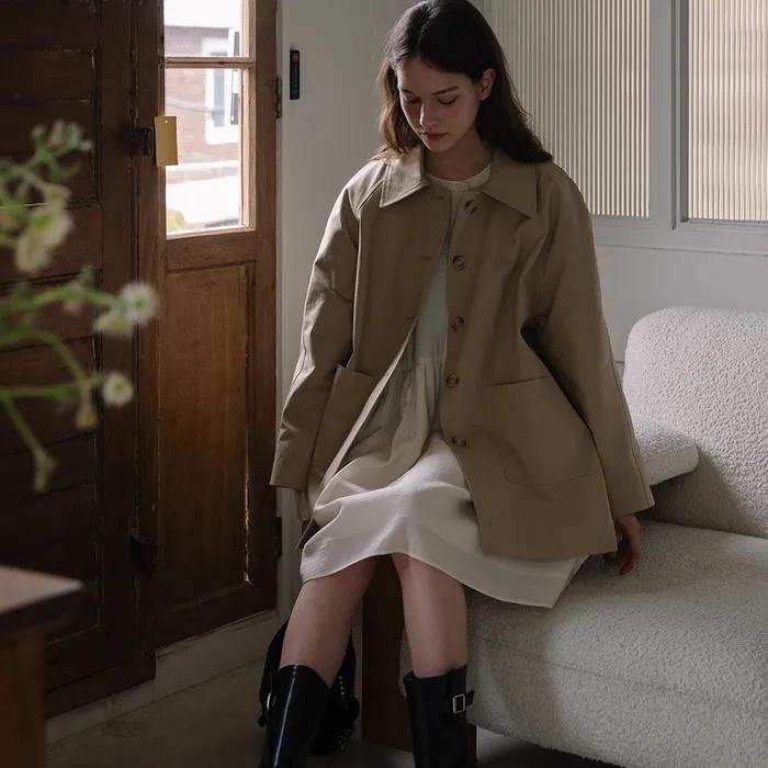 [29CM 단독]Half Trench coat - Beige
