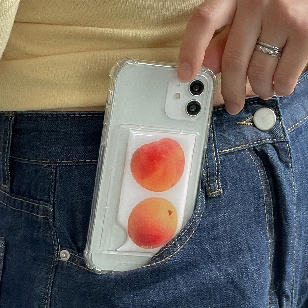 복숭아.아이폰 11 12 13 미니 프로 맥스 pro XS XR 6 S 7 8 SE2 갤럭시 노트20 울트라 S21 S22 플러스 울트라 탱크케이스 카드수납 우정케이스 아이폰케이스 갤럭시폰케이스