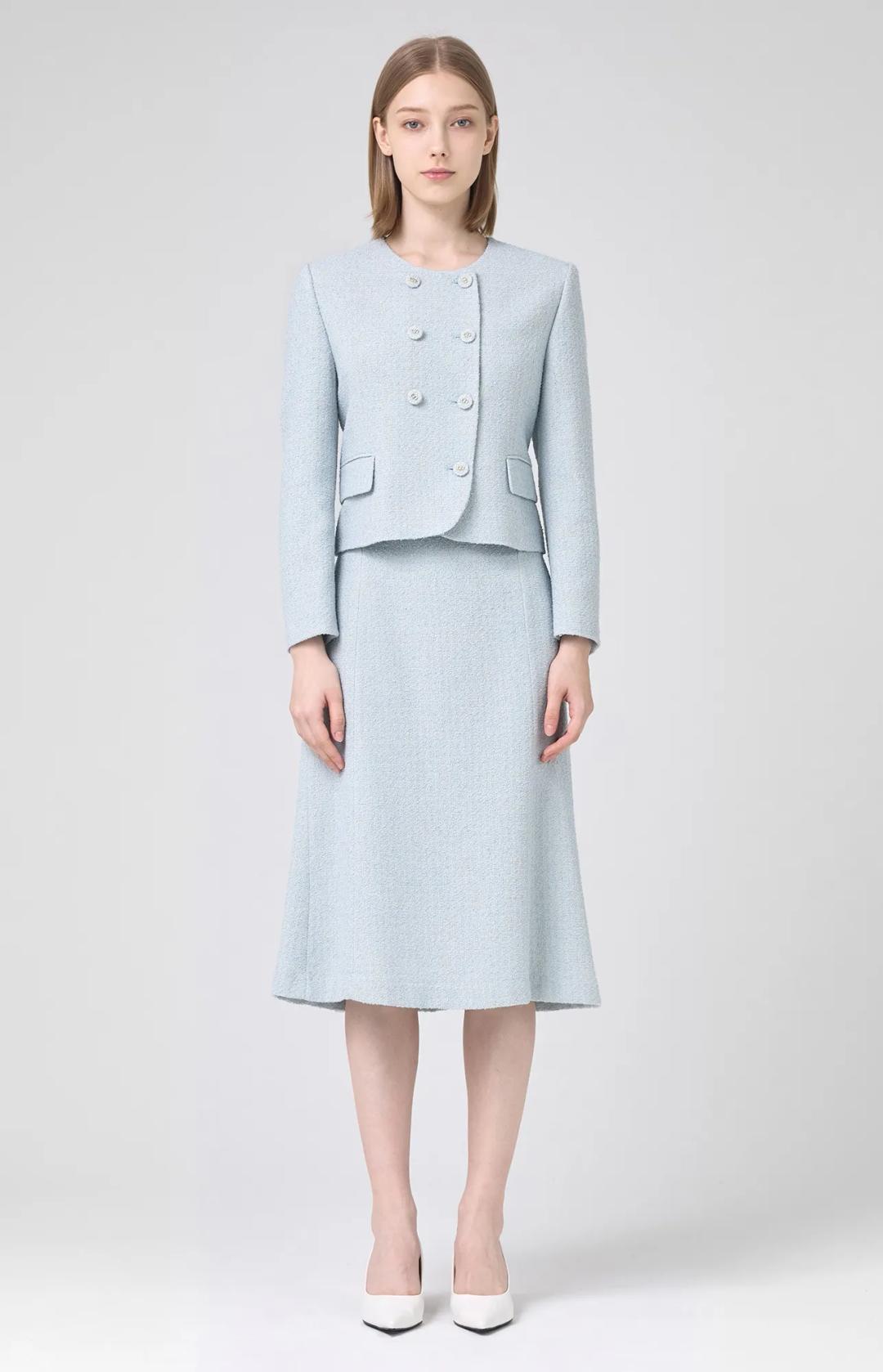 브리즌 트위드 스커트