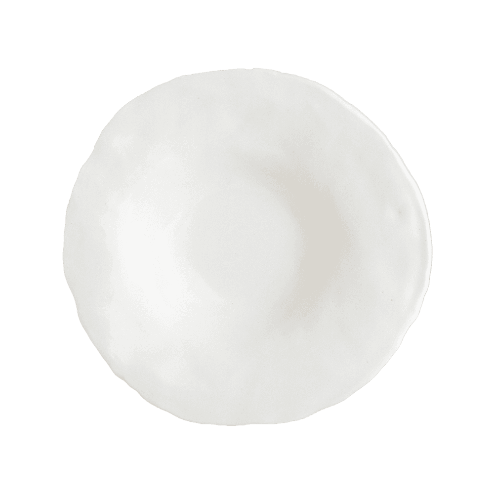 Glazed Deep Plate White M