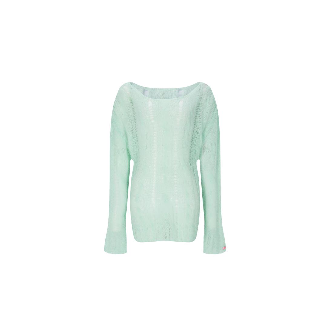cotton candy knit mint