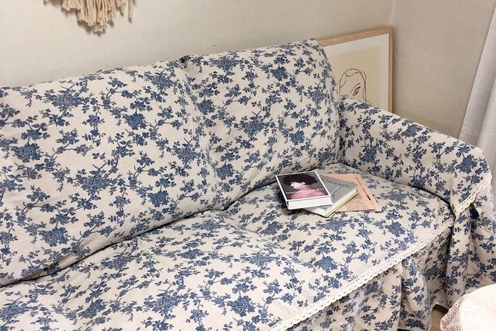 북유럽풍 린넨 사계절 소파커버 덮개 천 2size 3colors