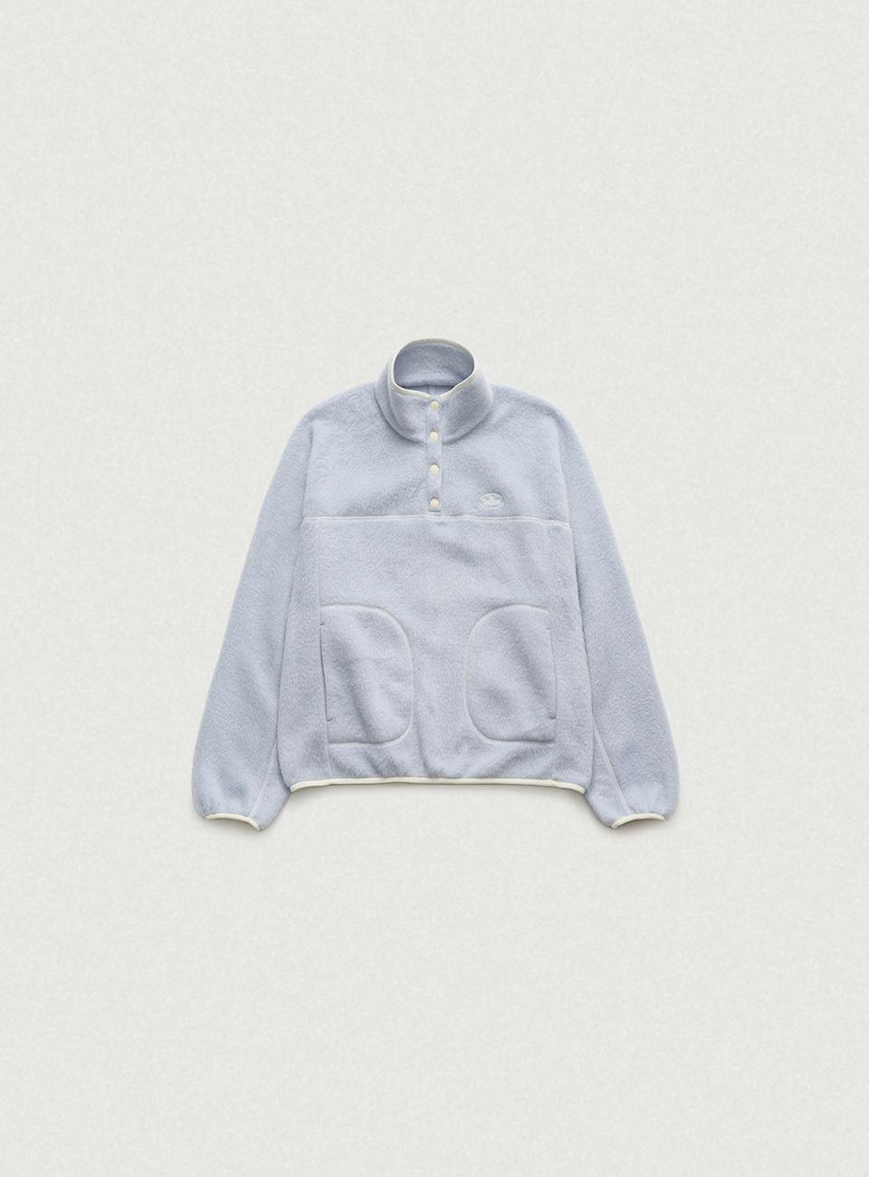 Pove Fleece Half-Snap Pullover_Light Blue [12월 중순 순차 배송]