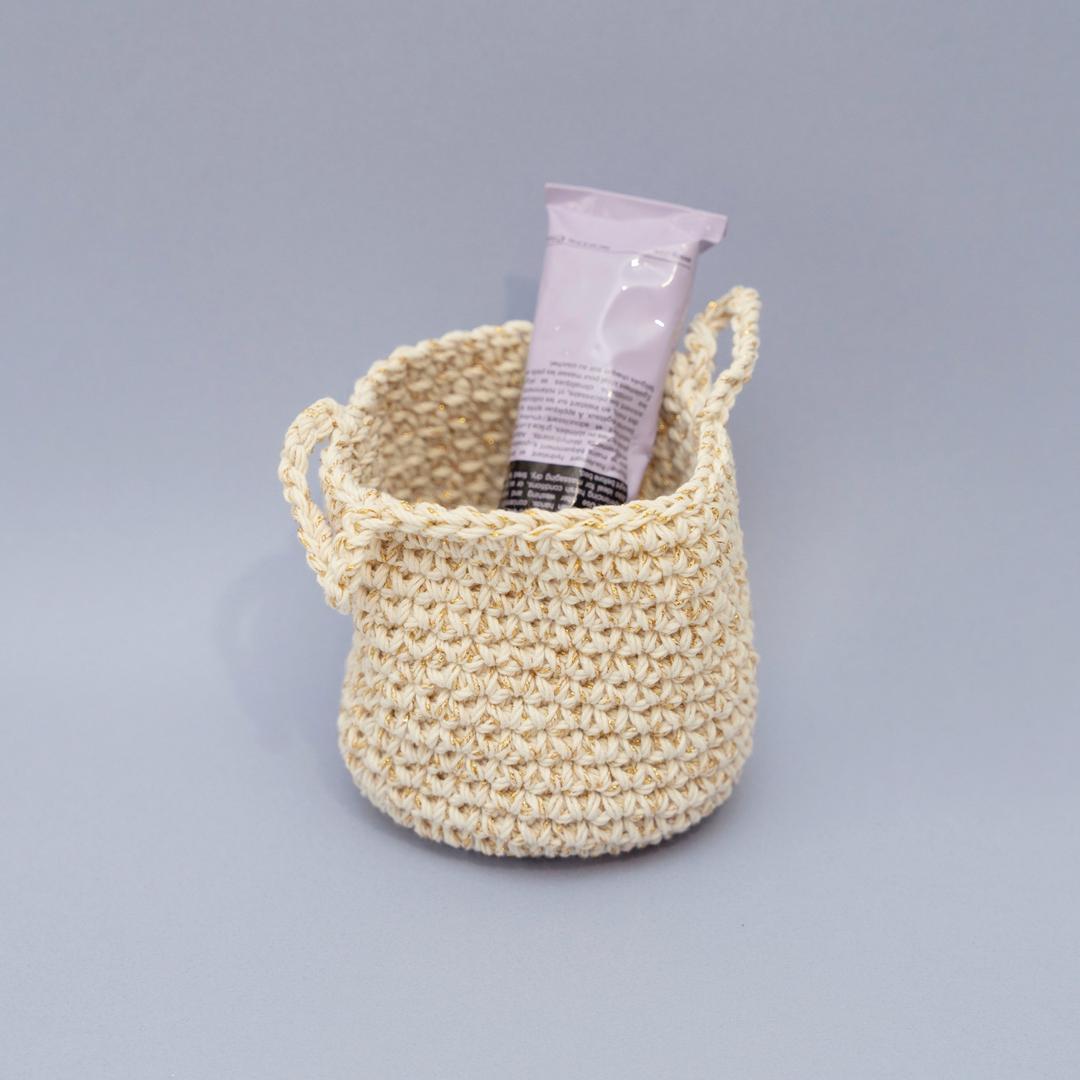 제타안 삐딱이 바구니 Gold&Ivory