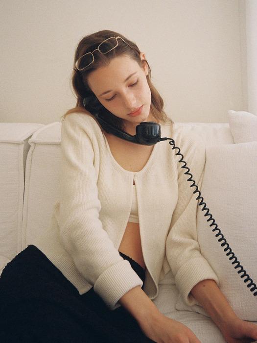 Iana U-neck Cardigan (ivory)