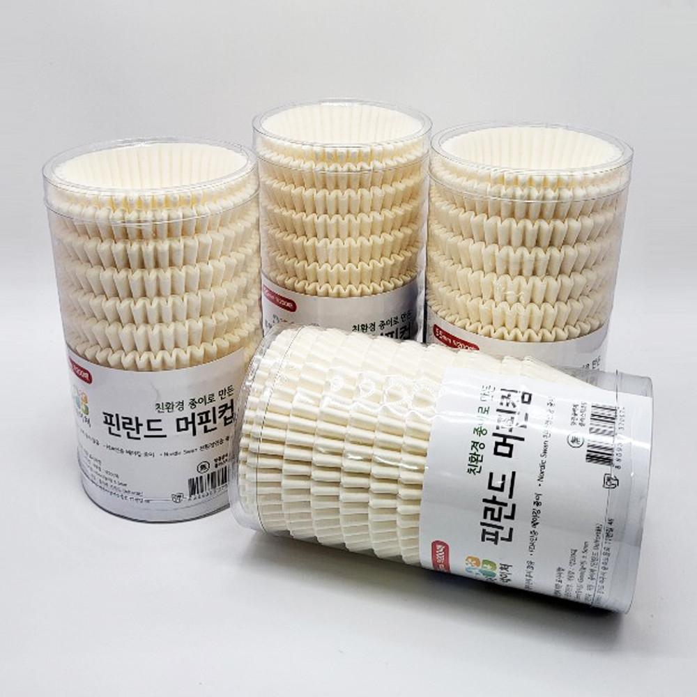 유산지컵 55mm 200장 핀란드머핀컵 초콜릿 베이킹컵 도시락 노루지 식품지