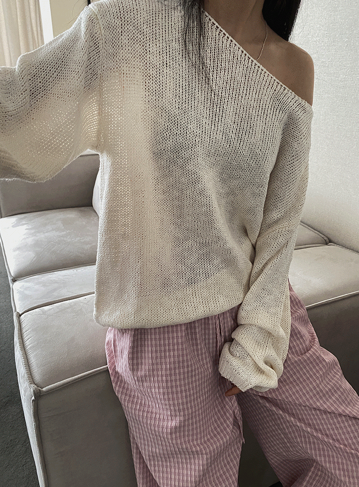 썸머 부클 니트