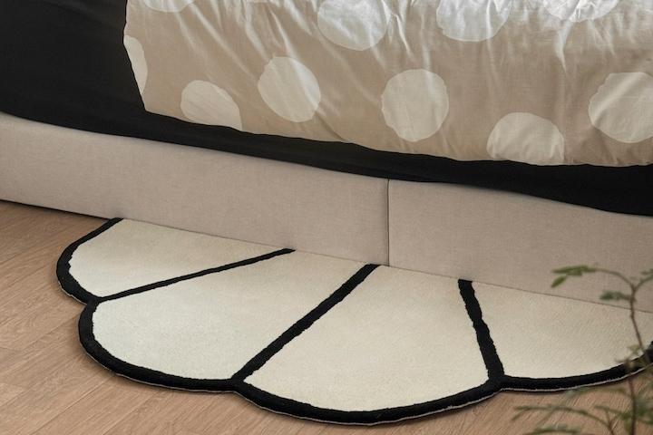 크루아상 터프팅 러그 핸드메이드 포인트 러그