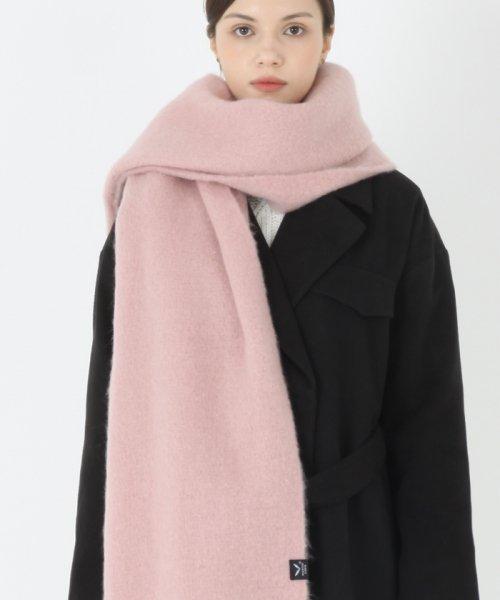 울소프트 기모 머플러 핑크