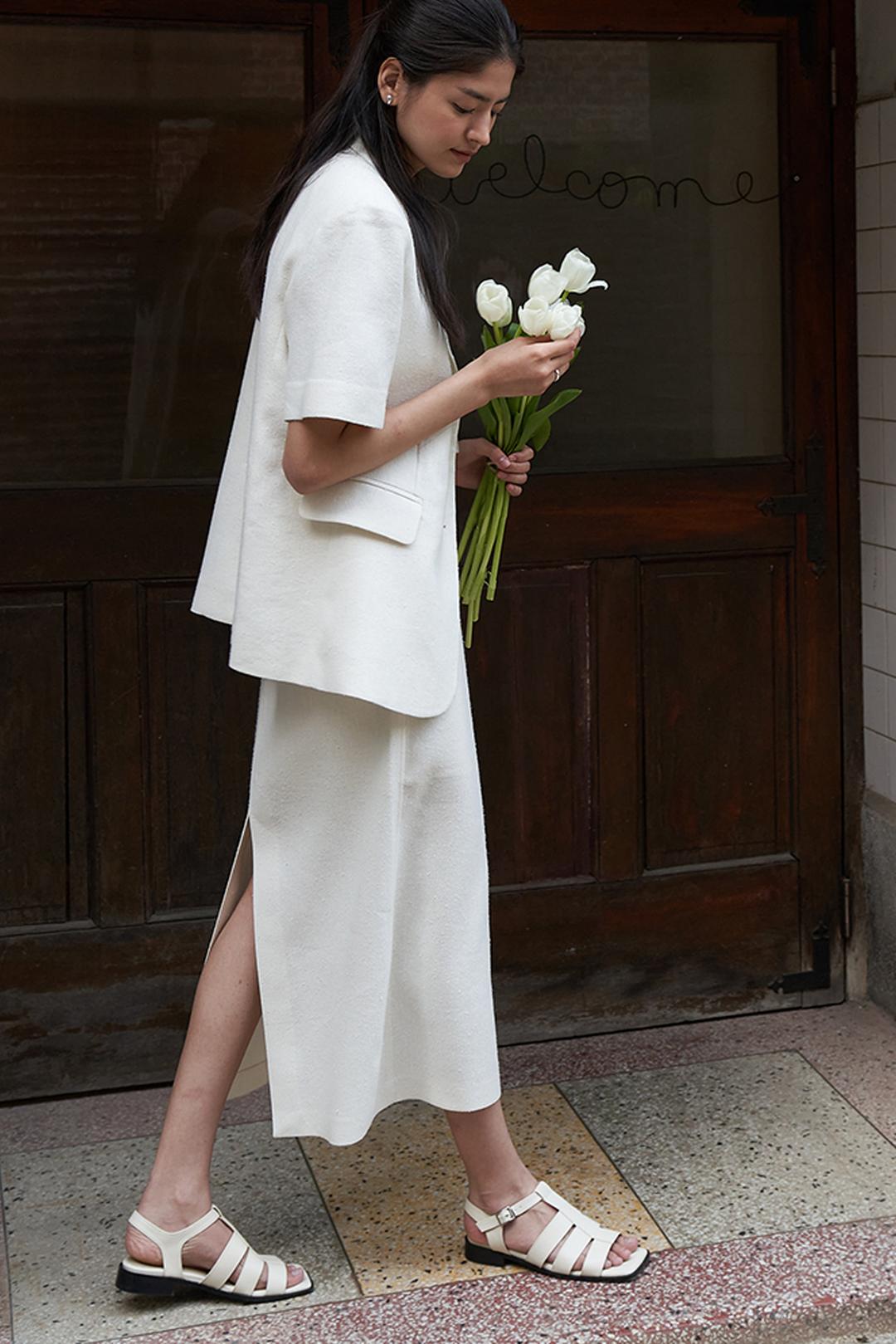 r e Three Strap Sandals_Ivory