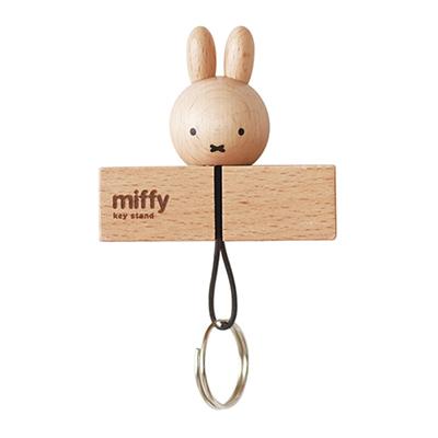 미피(miffy) NICHIGAN 우드 열쇠고리, 열쇠홀더