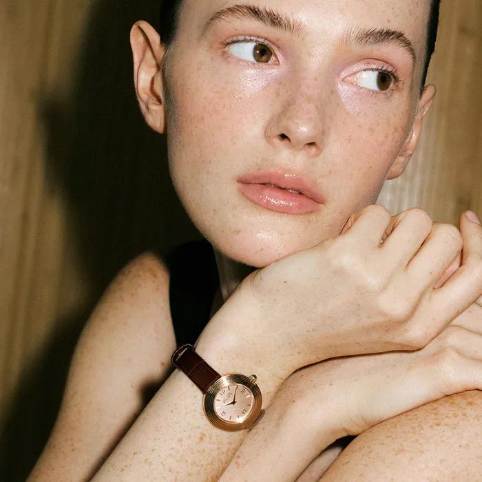 Volante Classic-Rosegold Brown Leather