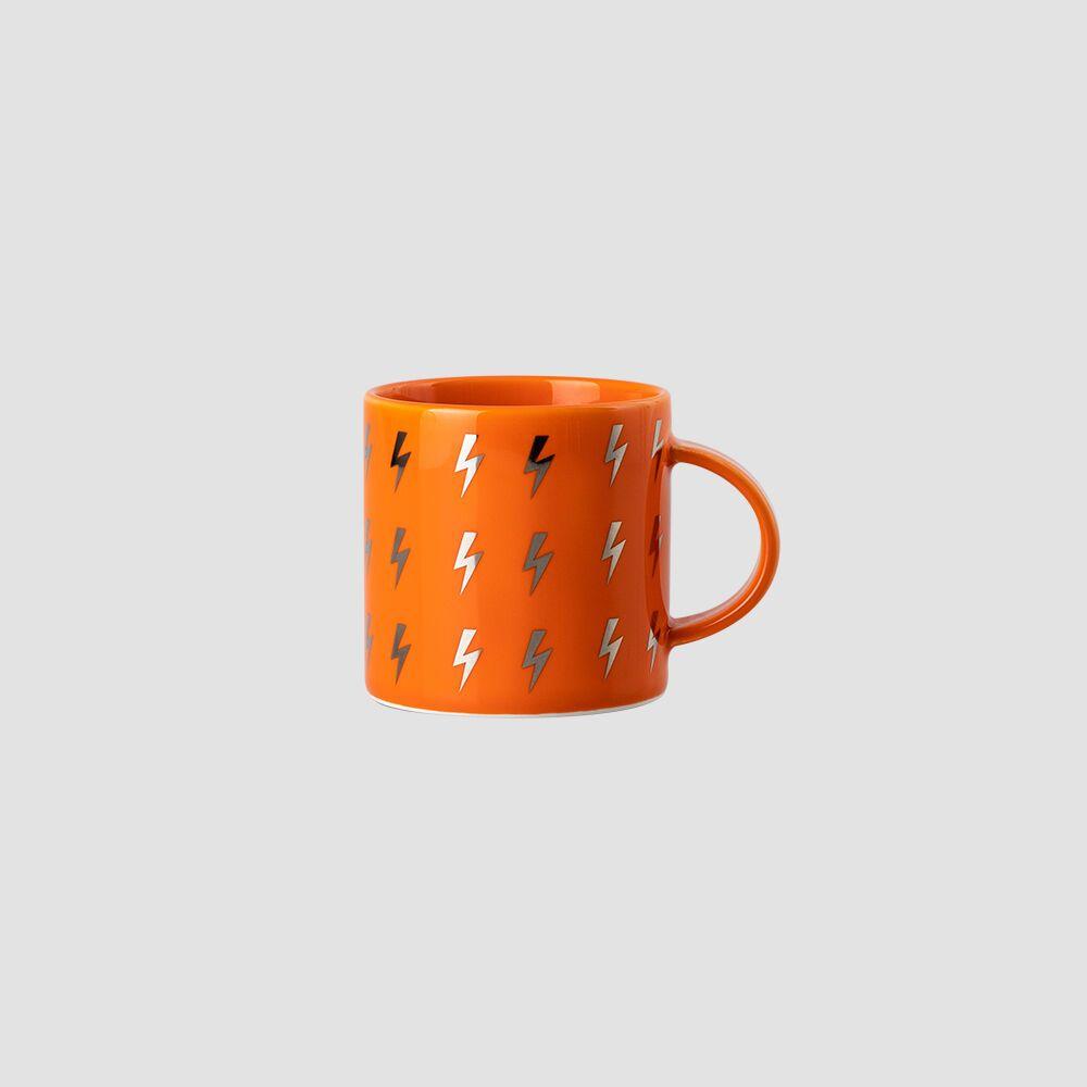 PATTERN MUG Short Orange, White Gold Full Lightning