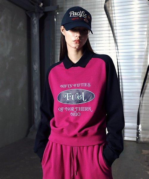 FUEL COLLAR SWEATSHIRT (DARK PURPLE)