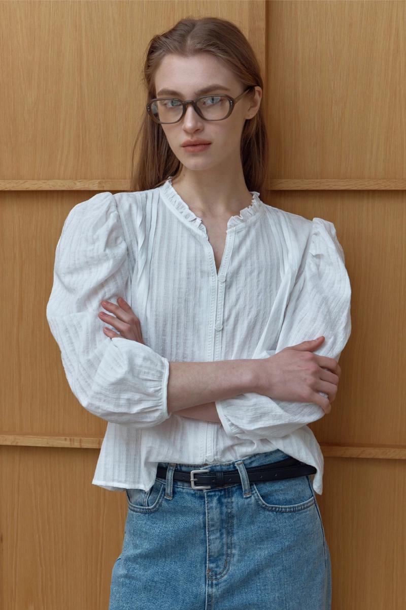 OVEOF - [35차] Masella Volume Blouse_White