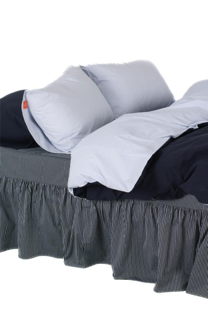 네이비 & 페일블루 베개커버