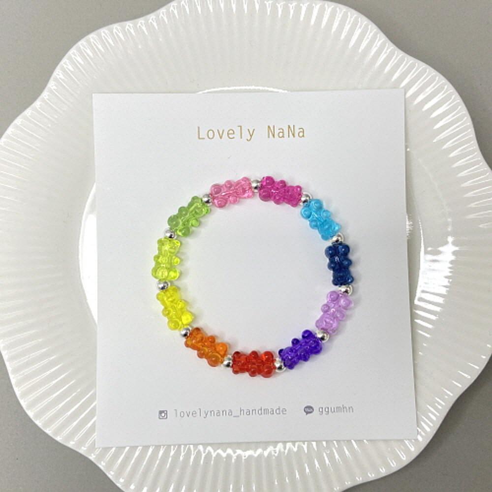 비즈 꽃 하리보 젤리곰 곰돌이 팔찌