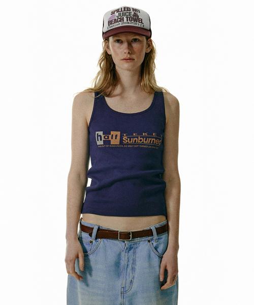 Sunburned Sleeveless Navy