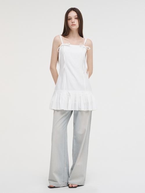 에트몽(ETMON)  Slip Pleats Mini Dress White - 사이즈 & 후기 | 무신사