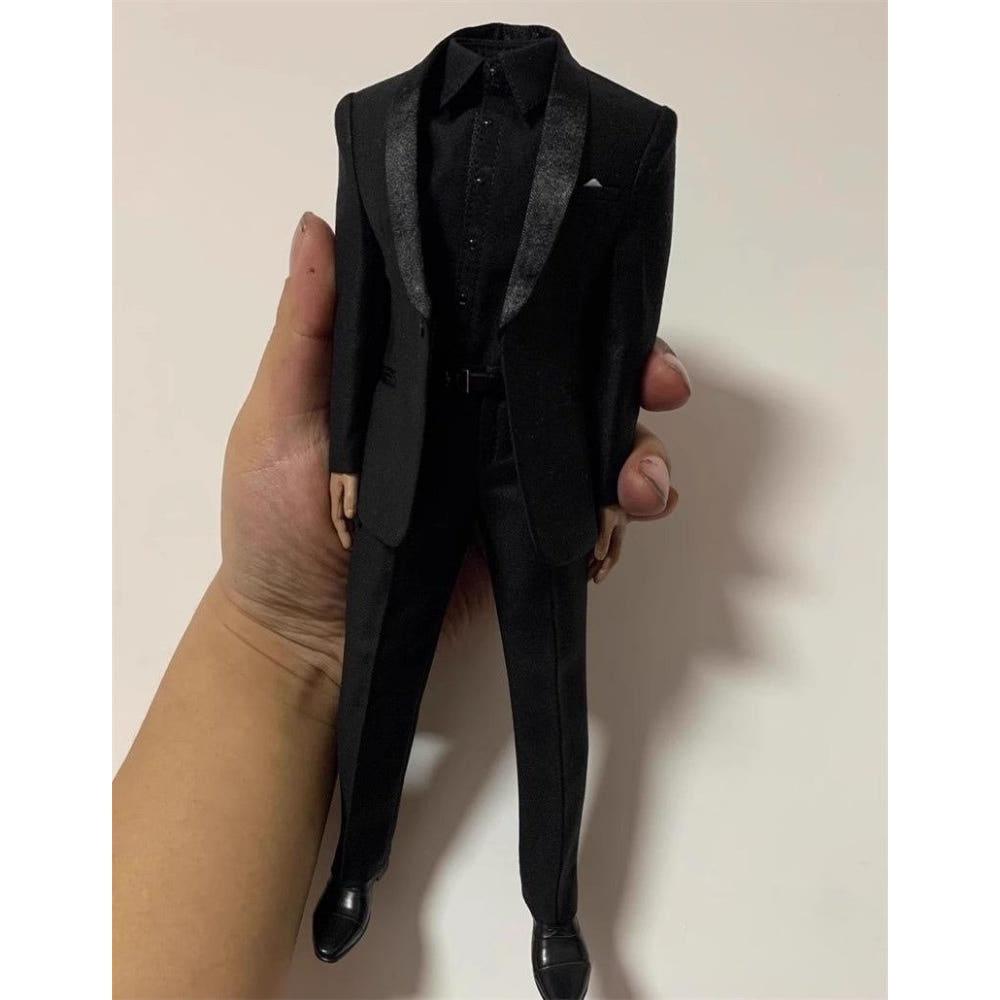 남성 피규어 1/6 턱시도 슈트 정장 의상루즈 세트