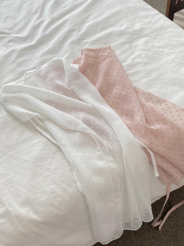 젤리 시스루 레이어드 랩 스커트- 3color