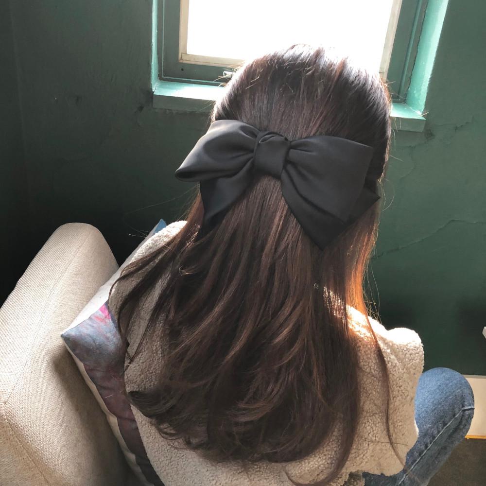 고급 실크 새틴 왕리본 자동핀 리본핀 31컬러