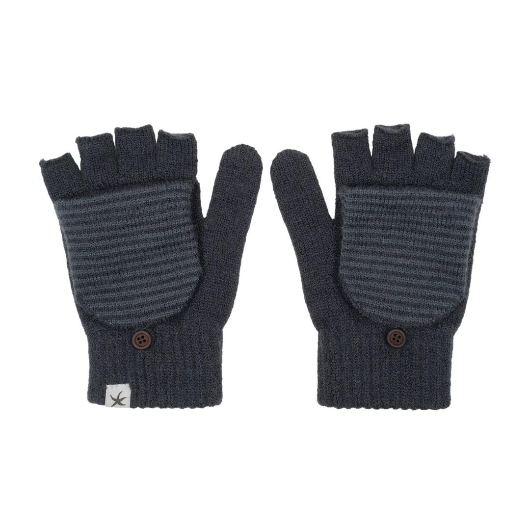 TCM stripe twofold mitten glove (black) (11/5 예약배송)