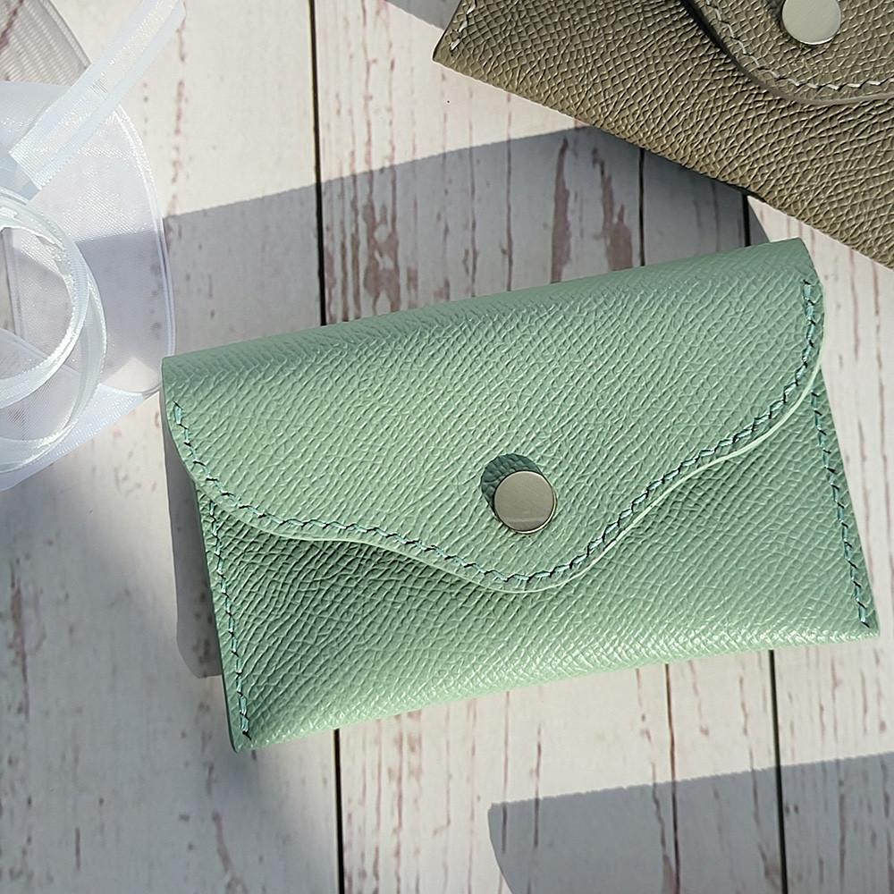 [가죽지갑] 멀티플미니반지갑_민트