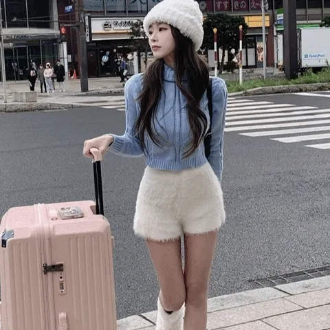 [단독진행/윈터] 앙고라 밴딩 숏 팬츠