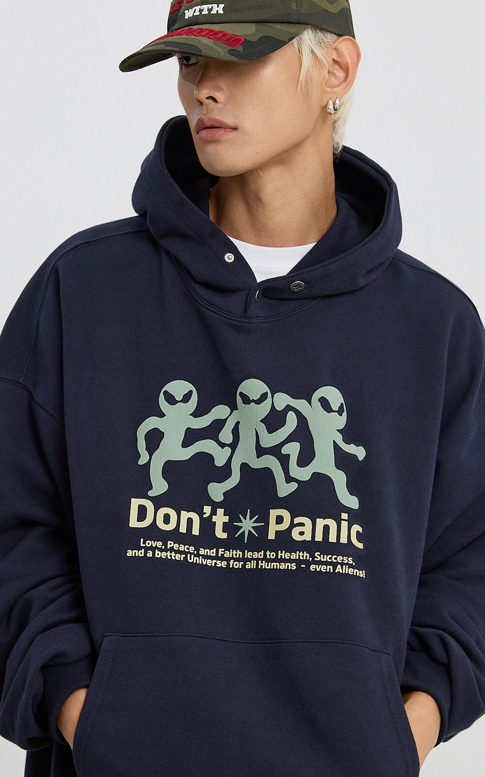 Three 에일리언 후드 네이비