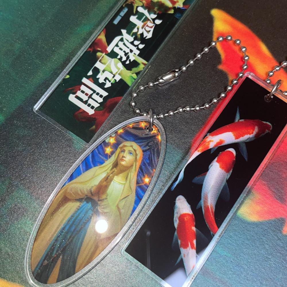 홍콩무드 아크릴 키링 3종(핸드폰줄,군번줄)