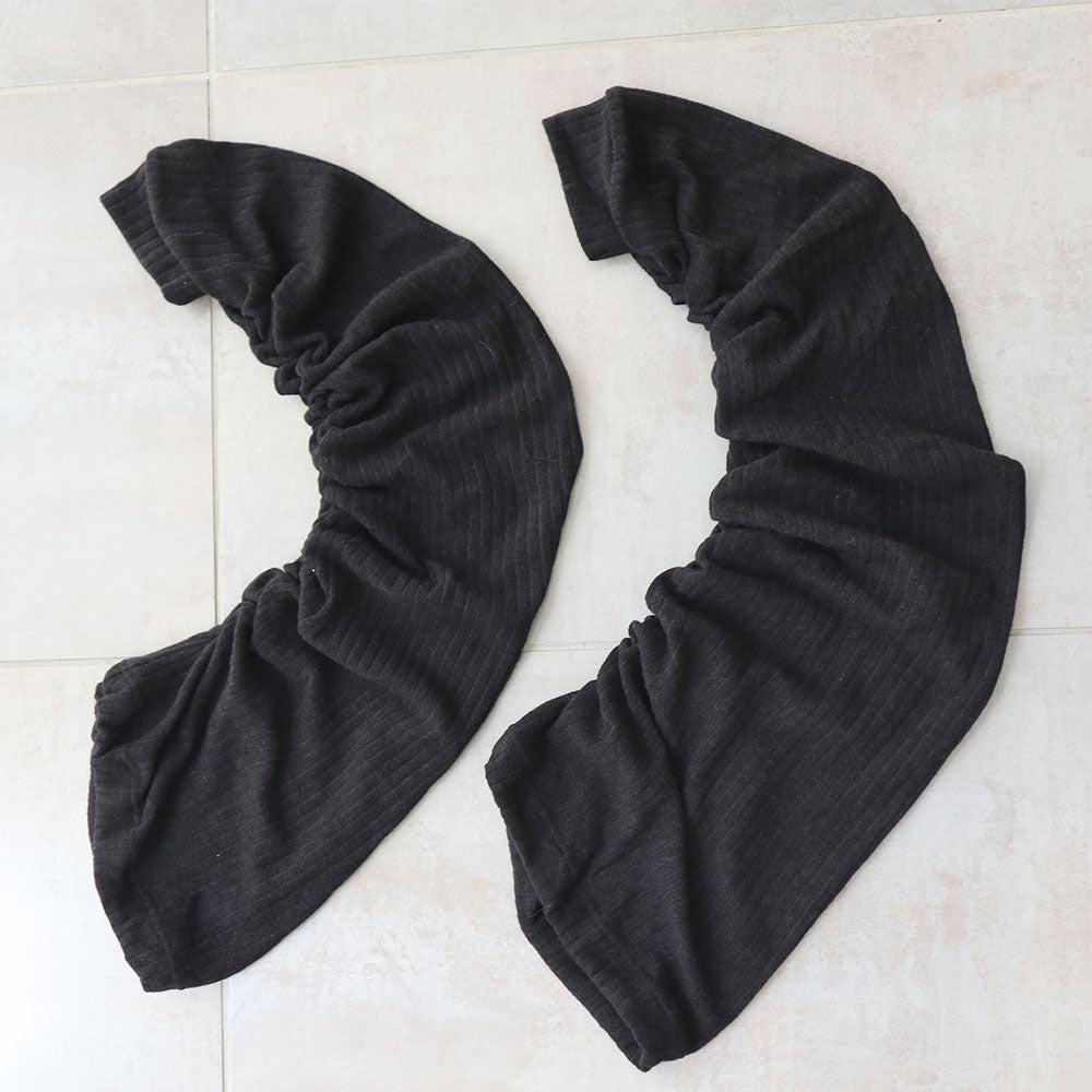 【予約　01/30発送】 最強脚長ロングルーズソックス - ブラック / F