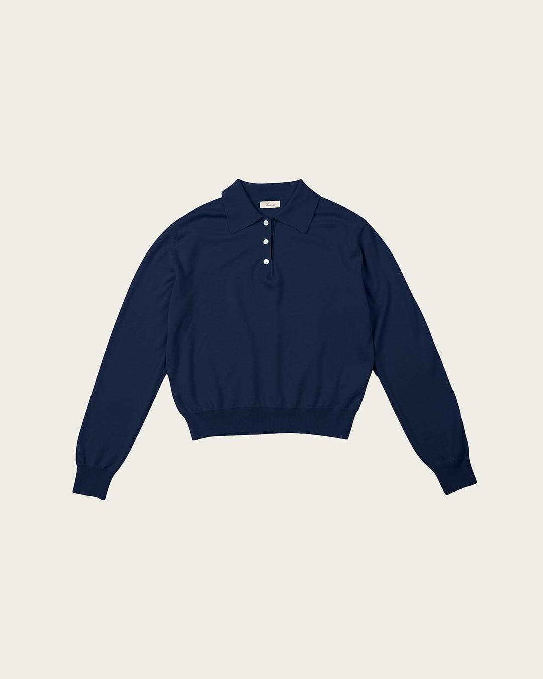 Gloomy Collar Knit - Navy