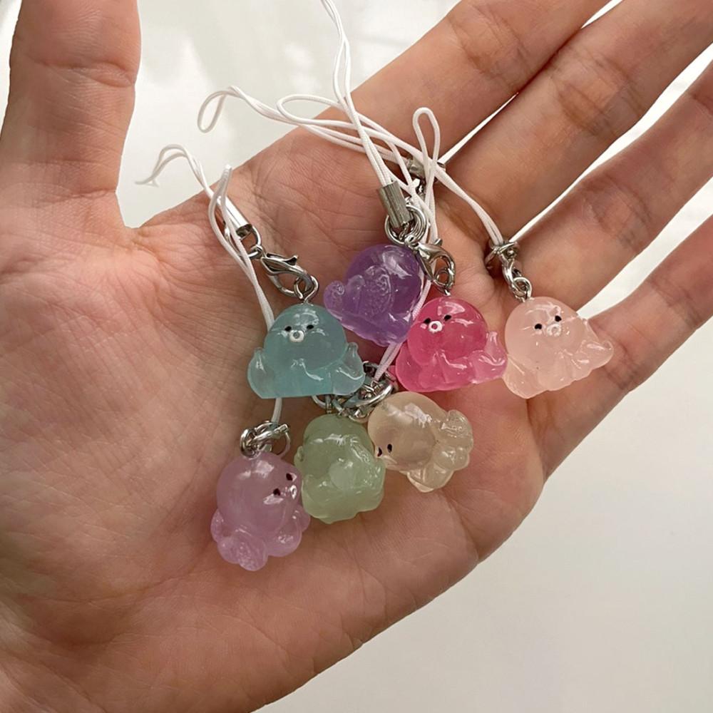 [고독한문방구] 알록달록 미니 문어 핸드폰줄 열쇠고리 키링