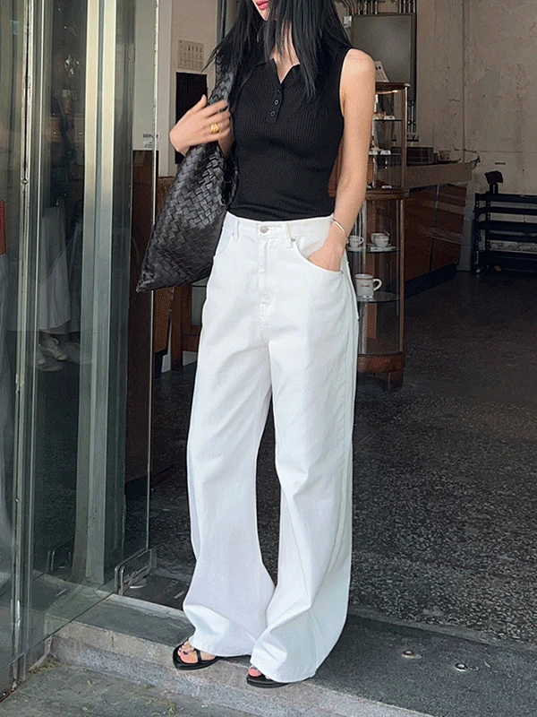 String white jeans