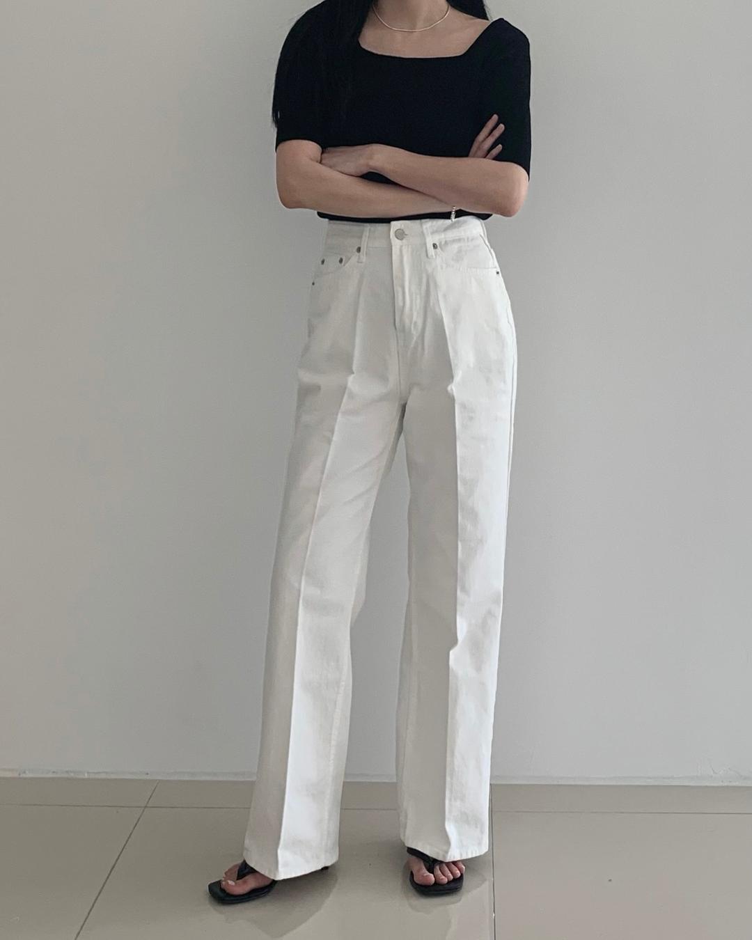 화이트 레직기 데님