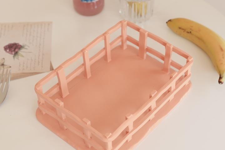 프루티 오브제 소품트레이 다용도 과일바스켓 - 핑크 type